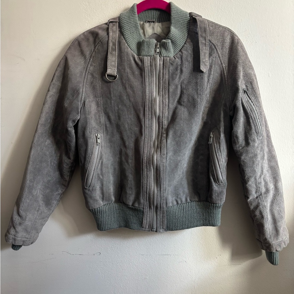 Parasol suede bomber. Size M.